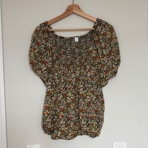 Old Navy Multicolor Floral Blouse